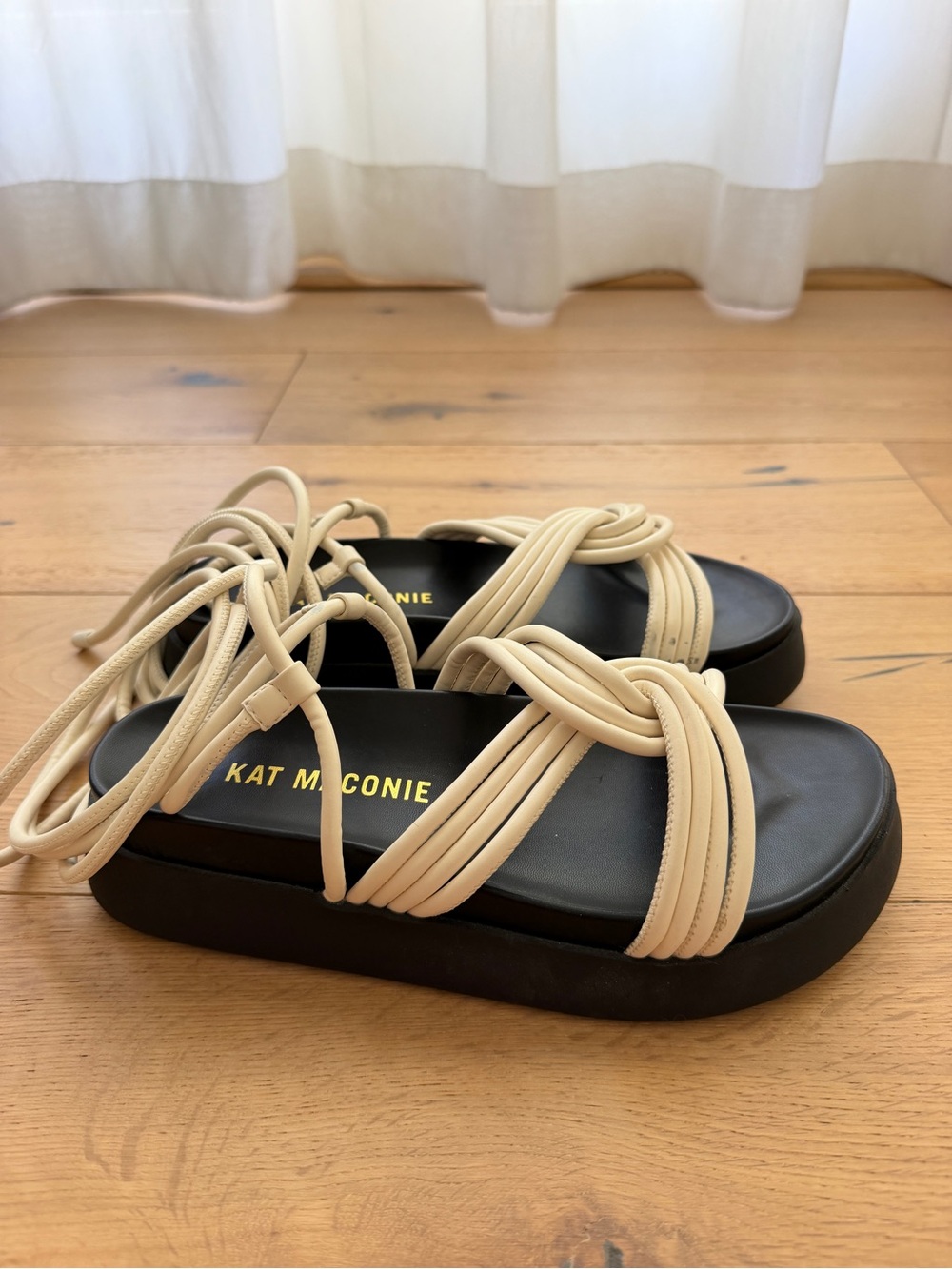 Kat Maconie chunky lace up sandals